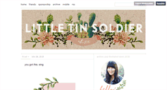 Desktop Screenshot of littletinsoldier.com