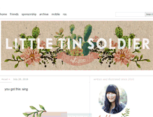 Tablet Screenshot of littletinsoldier.com